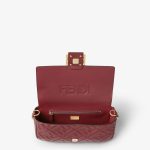 FENDI Baguette® Burgundy leather bag - Image 2